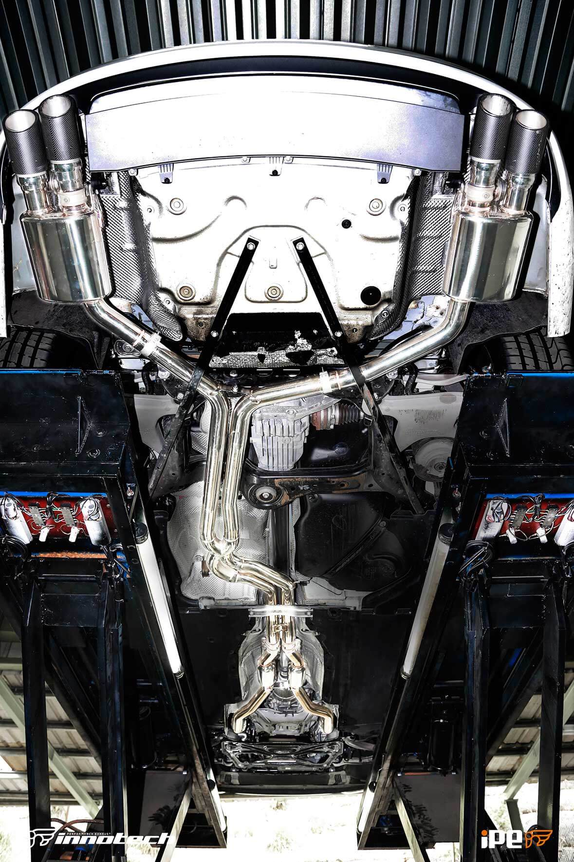 Audi-S-7-iPE-catback-exhaust-system under car