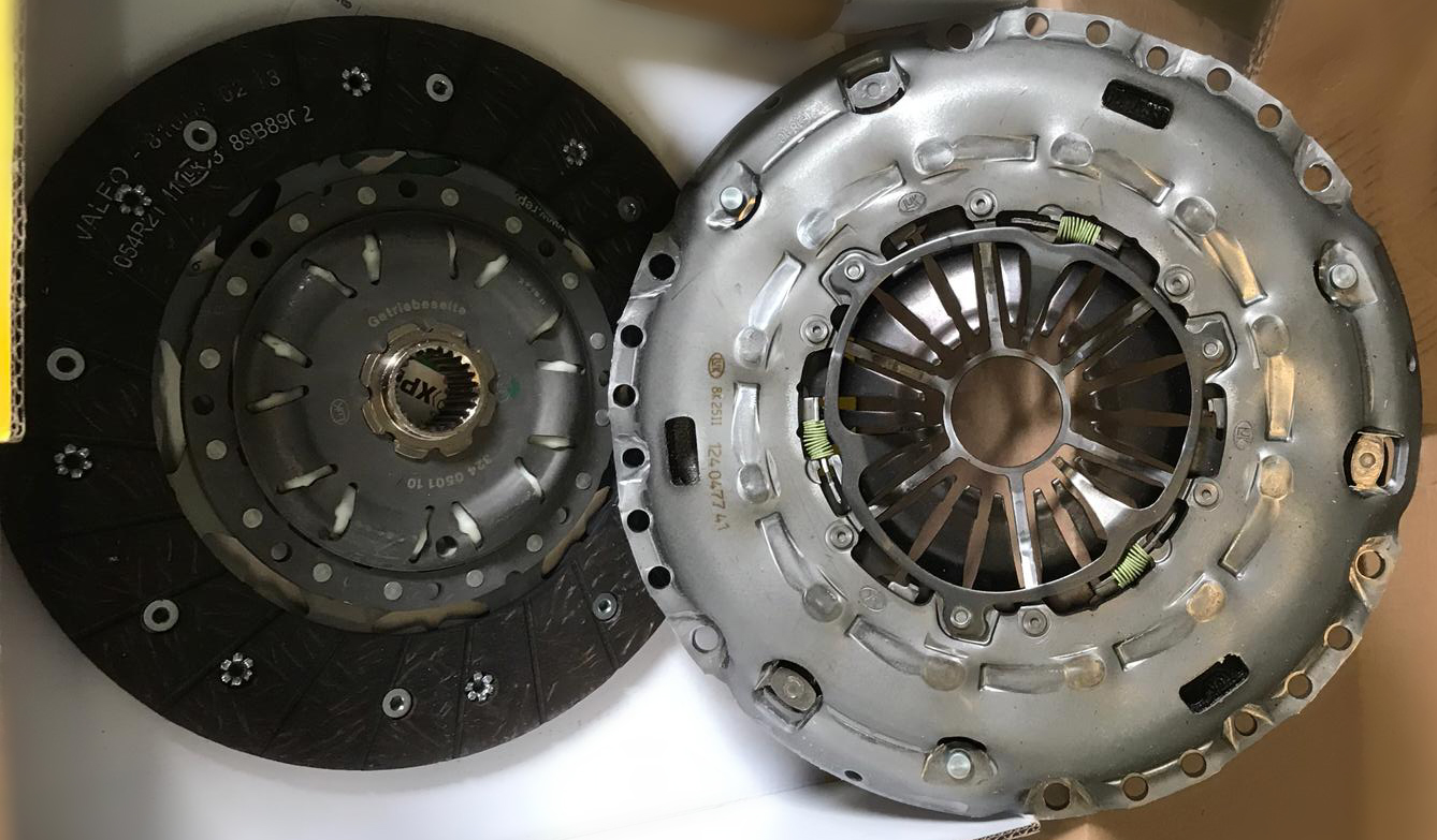 clutch repair and replacement old and new