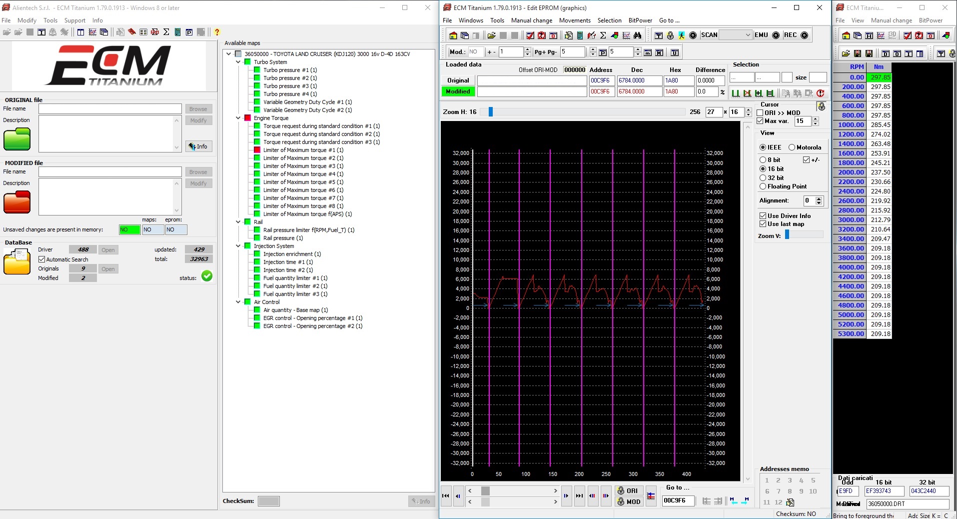 ecm titanium mapa